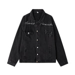 Raw Edge Star Denim Trucker Jacket