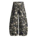 Star Print Oversized Cargo Pants