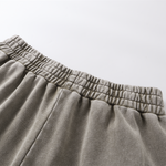 Vintage Wash Cotton Patchwork Sweatpants