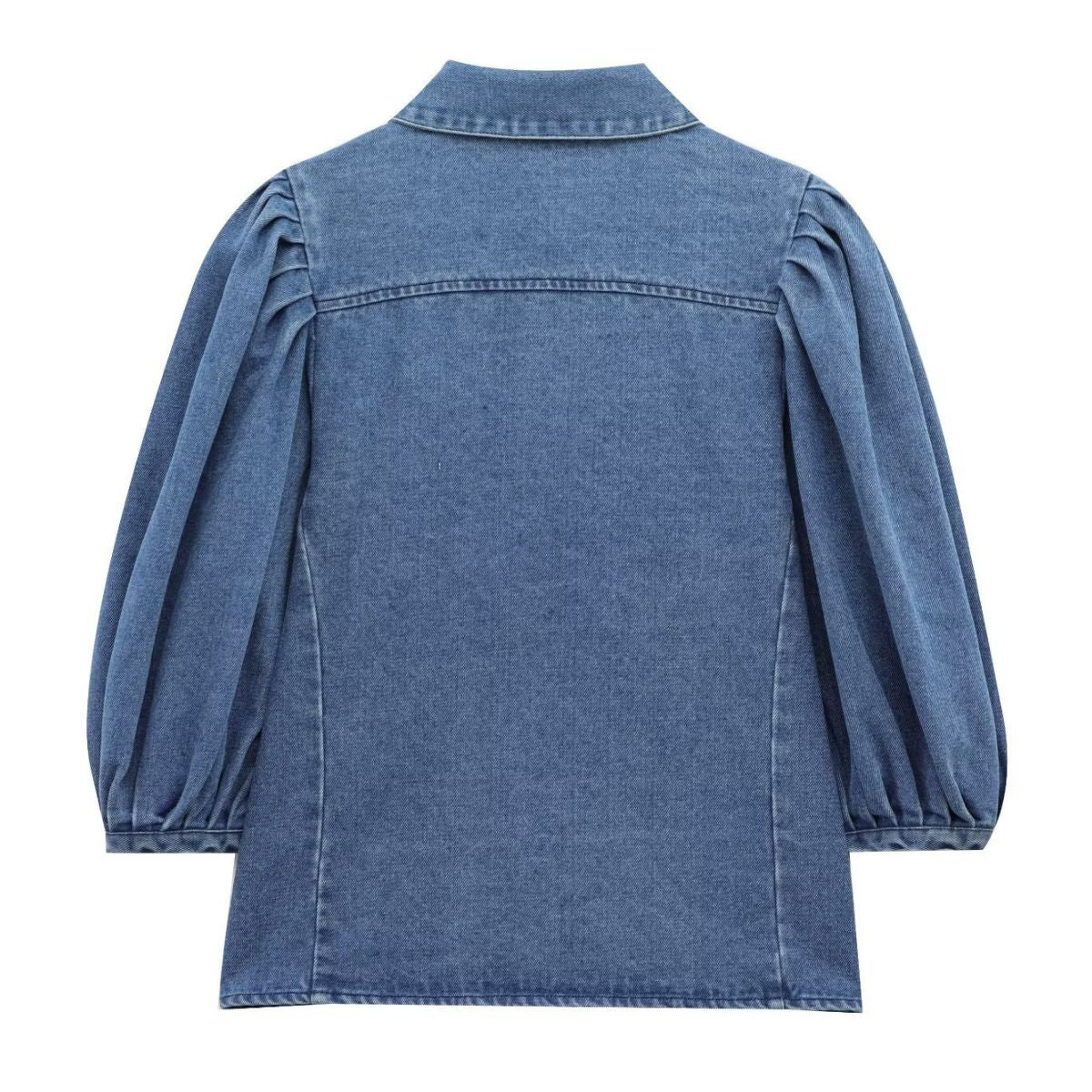 Women's denim lapel casual jacket
