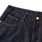 Wide Leg Selvedge Denim Cropped Pants