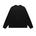 Washed Waffle Cotton Raglan Long Sleeve Tee 340G
