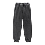 Washed Baggy Knit Denim Joggers