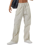 Women's Solid Relaxed-Fit Track Pants