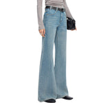 Risen Women's High-Rise Baggy Flare Jeans