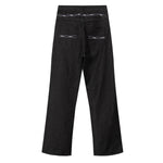 Barbed Wire Embroidered Bootcut Jeans