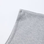 Sleeveless Boxy Fit Crewneck Sweatshirt Vest