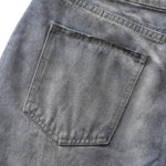 Vintage Faded Ripped Denim Pants
