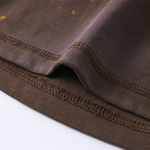 Paint-Splatter Cotton Sweat Shorts