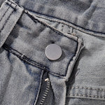 Heavily Distressed Vintage Wash Baggy Jeans