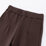 Women's Pleated Flared Plush Trousers