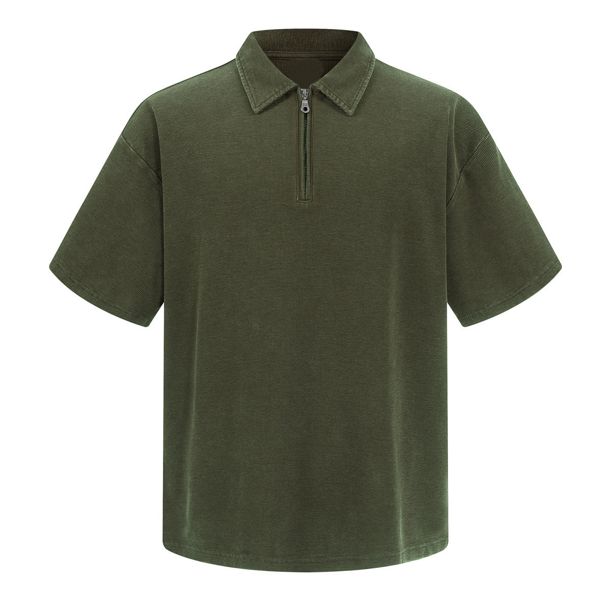 Zippered Polo Soft Cotton Everyday Casual Stylish Tee