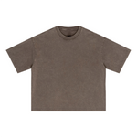Oversized Vintage Wash Cotton Tee Shirt