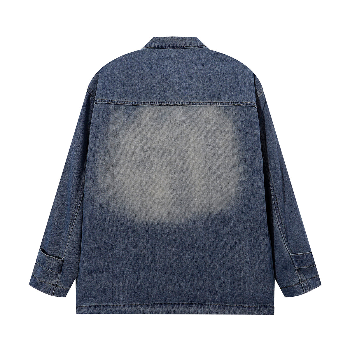 Stand Collar Baggy Denim Jacket