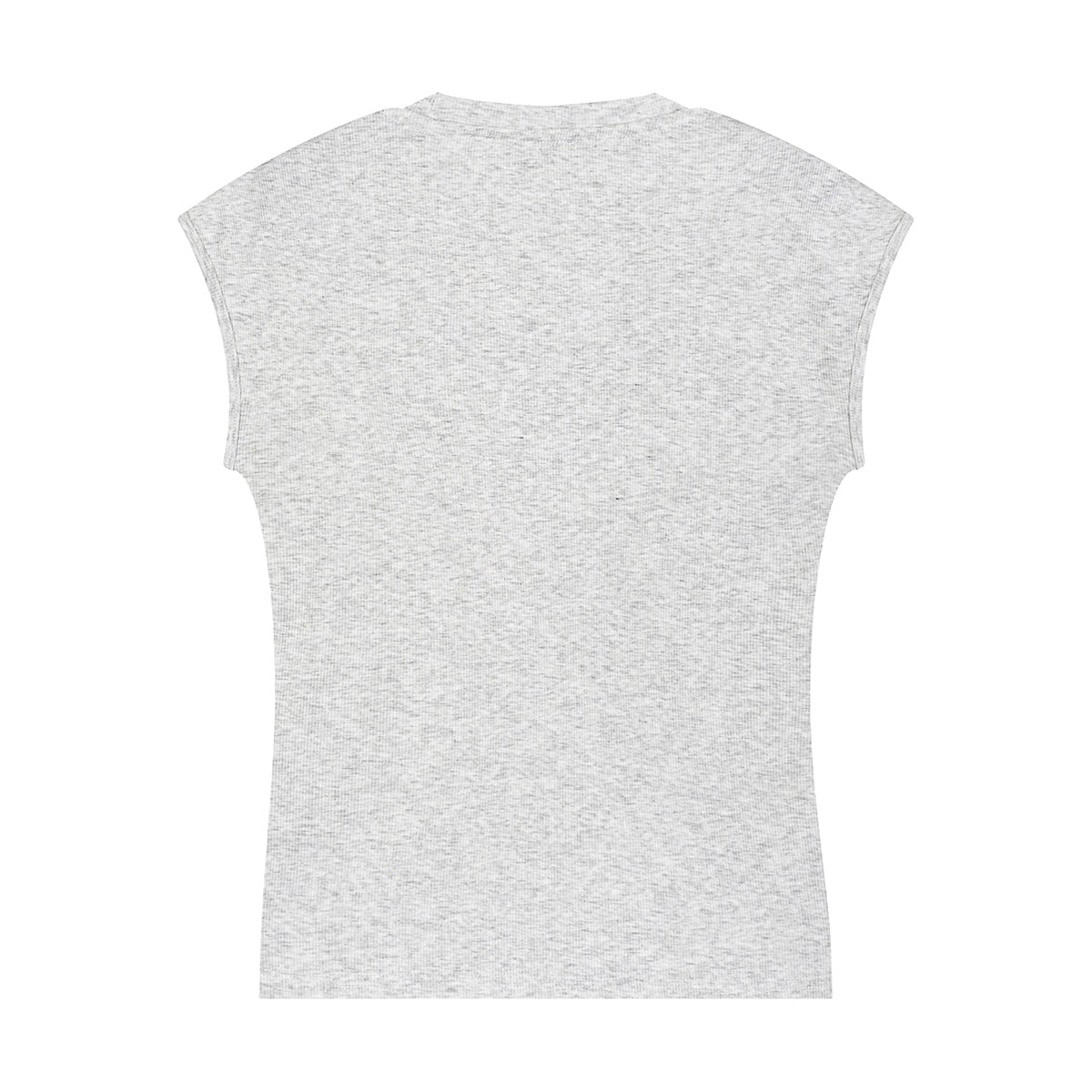 Classic Scoop-Neck Ribbed Sleeveless Top 250gsm