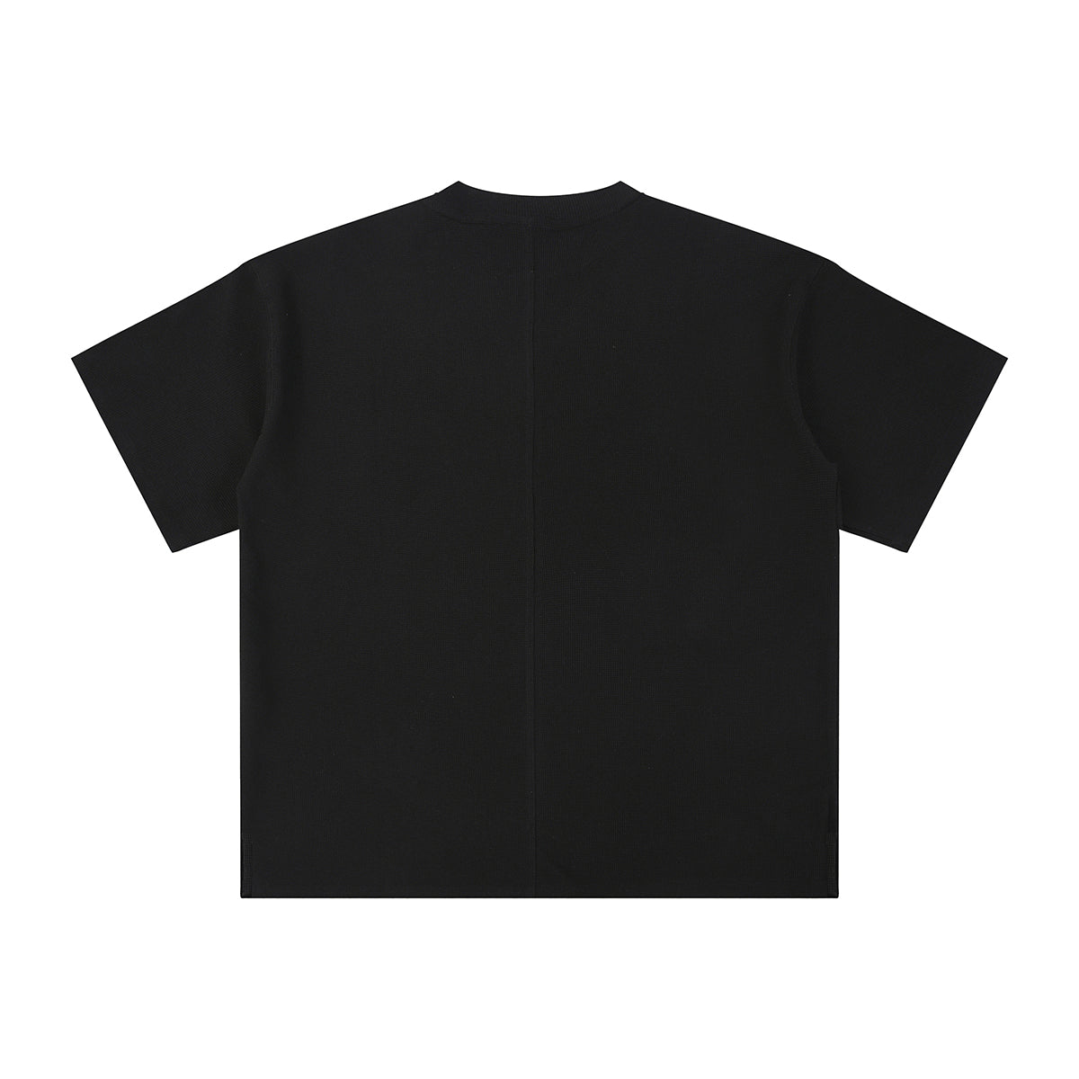 Heavyweight Waffle Split-Hem Texture T-Shirt