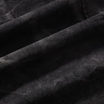 Streetwear Black Washed Denim Jacket