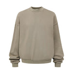 Brushed Fleece Soft Crewneck Pullover Sweatshirt