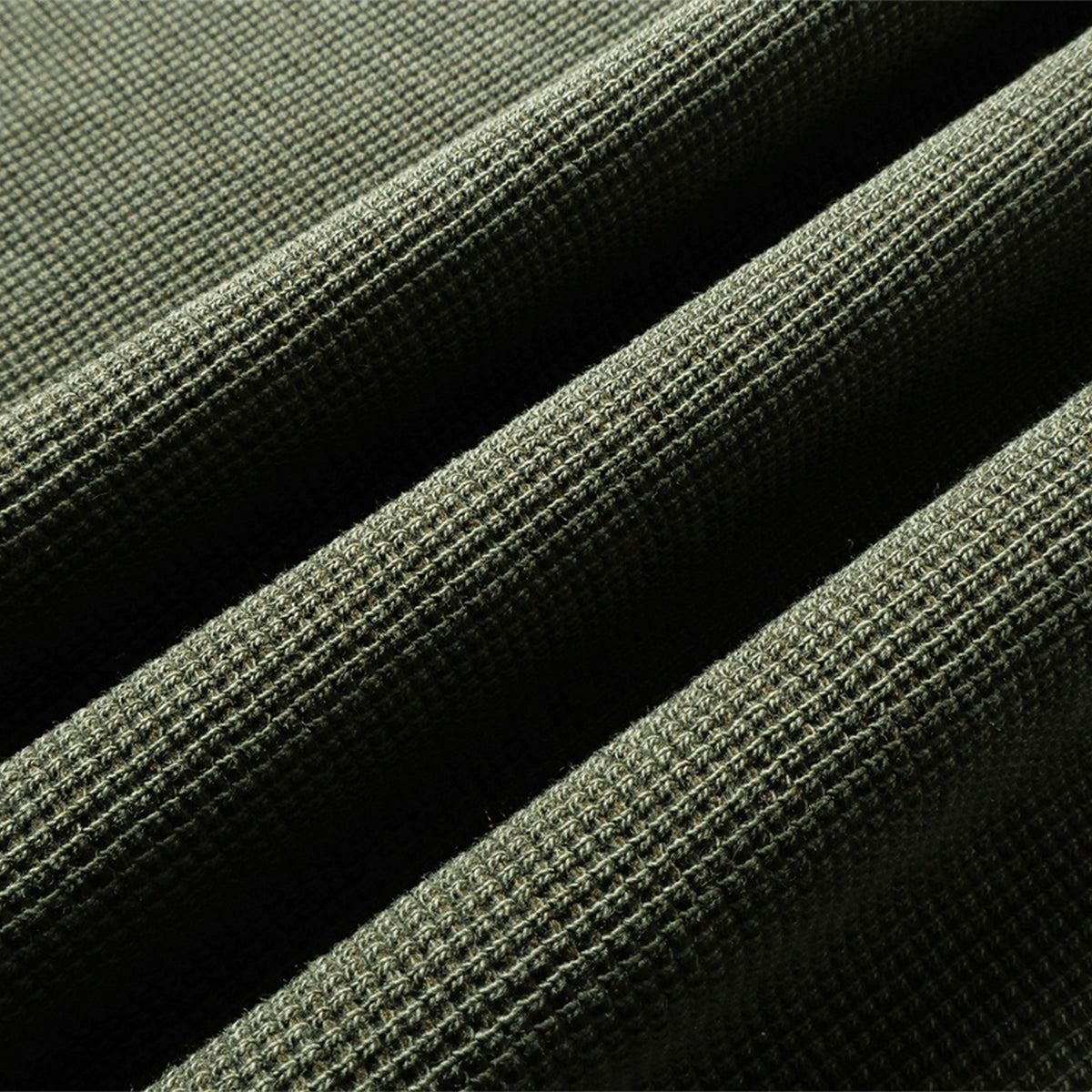 Waffle Knit Spray Dyed Distressed Raw Edge Tee