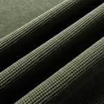 Waffle Knit Spray Dyed Distressed Raw Edge Tee