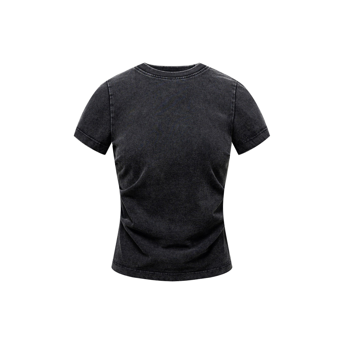 Washed Cotton Pleated Waist Tee 285gsm