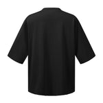 Washed Raw-Edge Pocket Clean Fit Crew Neck Tee