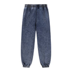 Washed Baggy Knit Denim Joggers