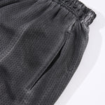 Heavy Wash Vintage Distressed Mesh Straight Pants