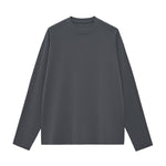 Solid Long-Sleeve Cotton T-Shirt 270gsm