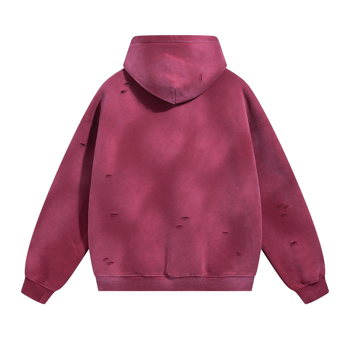 Rips Soft Fleece Lined Distressed Pullover Hoodie