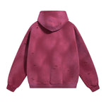 Rips Soft Fleece Lined Distressed Pullover Hoodie