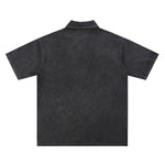 Stone-Washed Cotton Polo Shirt 310gsm