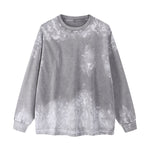 Gray Loose Fit Painted Cotton Sweatshirt