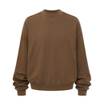 Brushed Fleece Soft Crewneck Pullover Sweatshirt