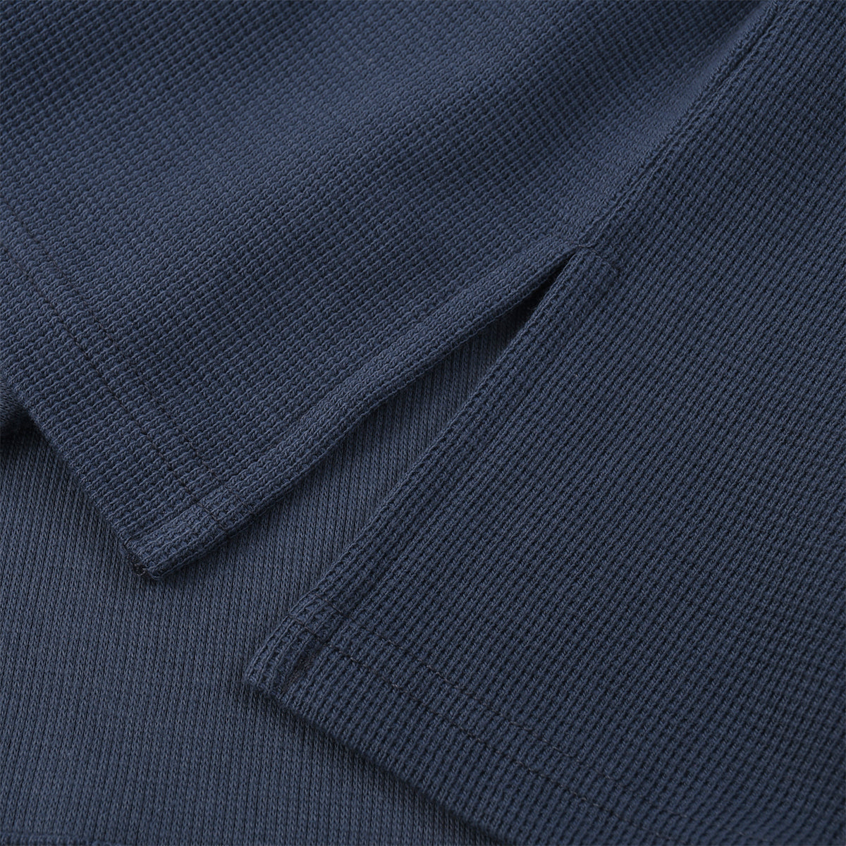 Heavyweight Waffle Split-Hem Texture T-Shirt