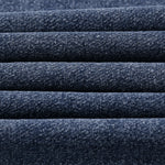 Crew Neck Washed Knit Denim Sweatshirt