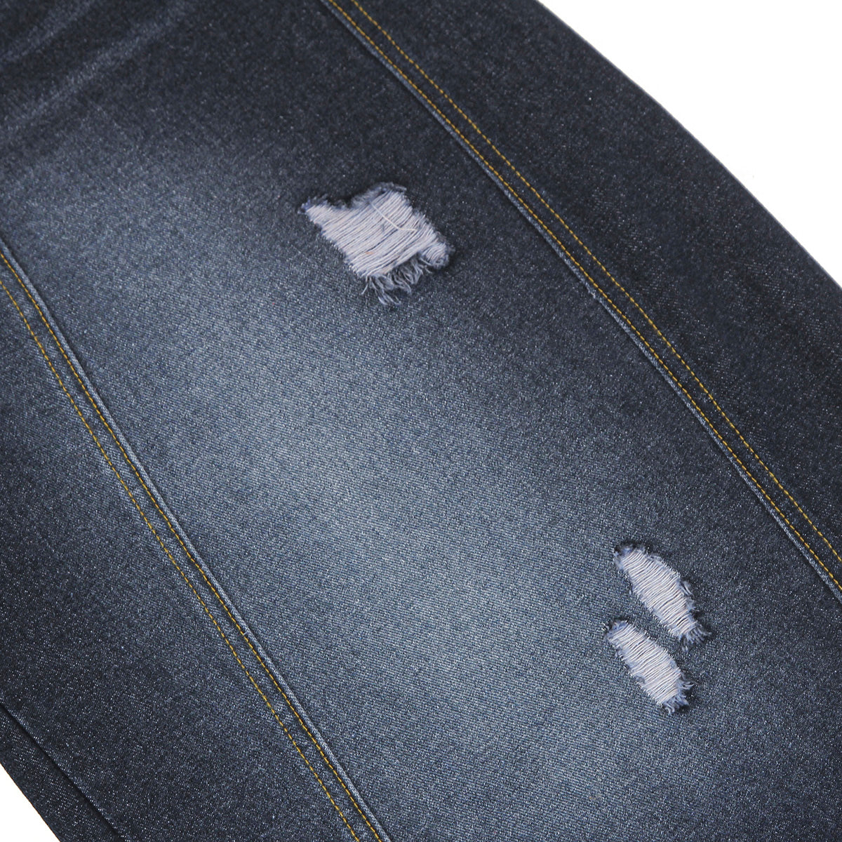 Dark Wash Embroidered Barrel-Leg Jeans