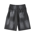 Casual Drawstring Double Waistband Shorts