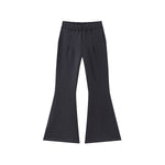 Women's Pleated Flared Plush Trousers