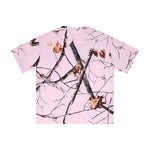 Nature Branch Print Pink Camo Short Sleeve Tee
