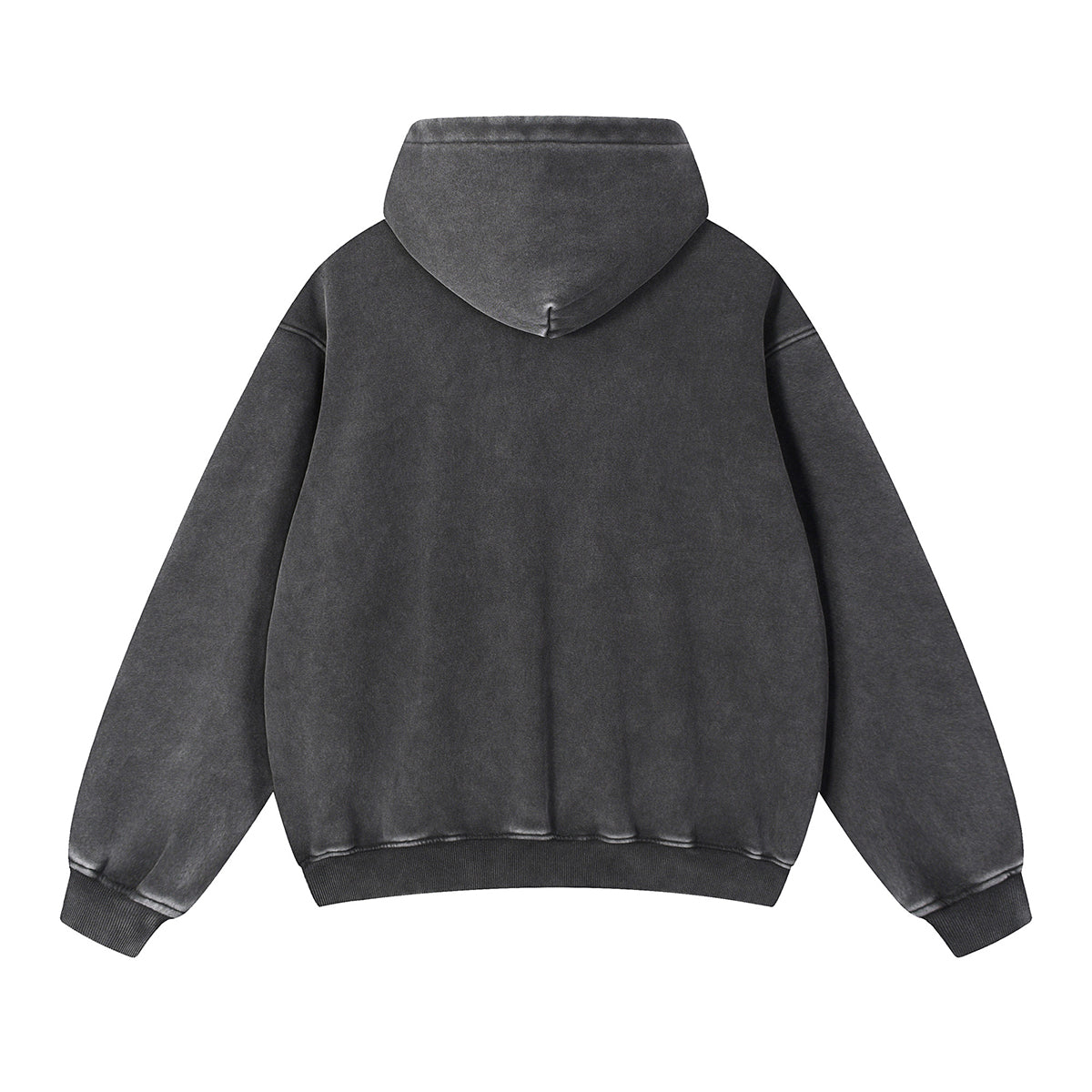 Washed Kangaroo Pocket Fleece Hoodie