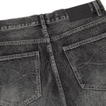 Vintage Black Wrinkle Wash Baggy Jeans