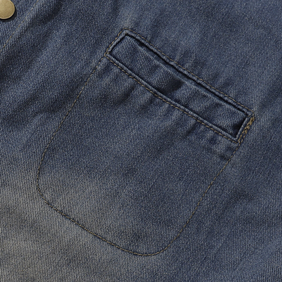 Stand Collar Baggy Denim Jacket