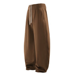 Elastic Drawstring Waist Fleece Jogger Pants