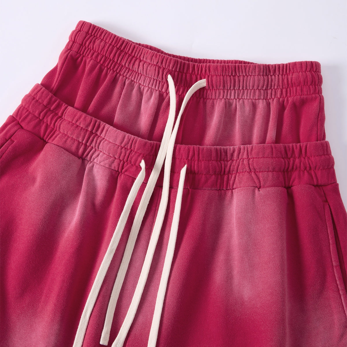 Casual Drawstring Double Waistband Shorts