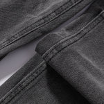Faded Grey Distressed Wide Leg Vintage Jeans
