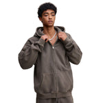 Double Slider Fleece Kangaroo Pocket Hoodie