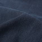 High-Waisted Pleated Knit Denim Midi Skirt