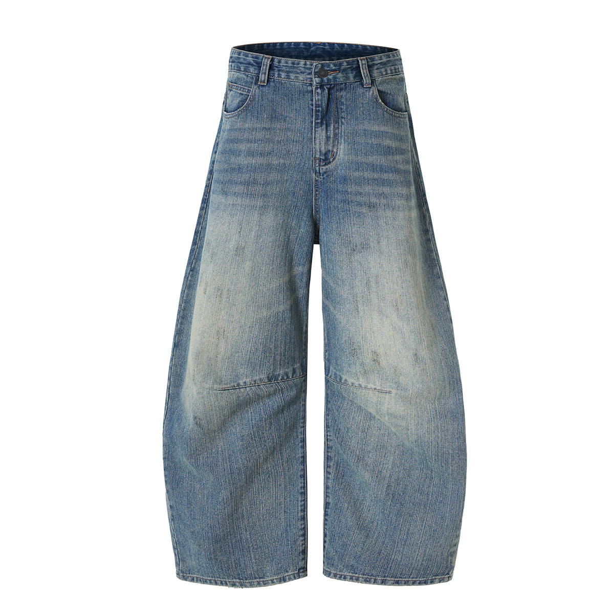 Wide-Leg Baggy Retro Jeans