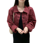 Women's Button-Up Baggy Denim Jacket